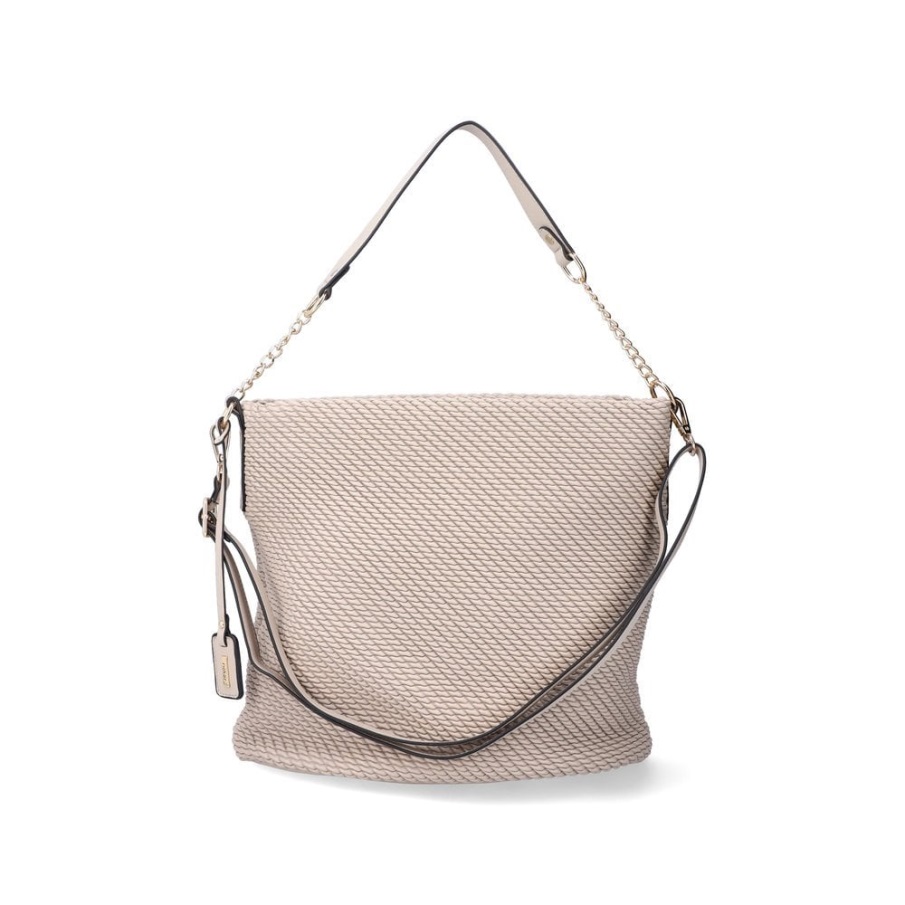 Beige Rieker H1331-60 Beige Ritstas Voor Dames