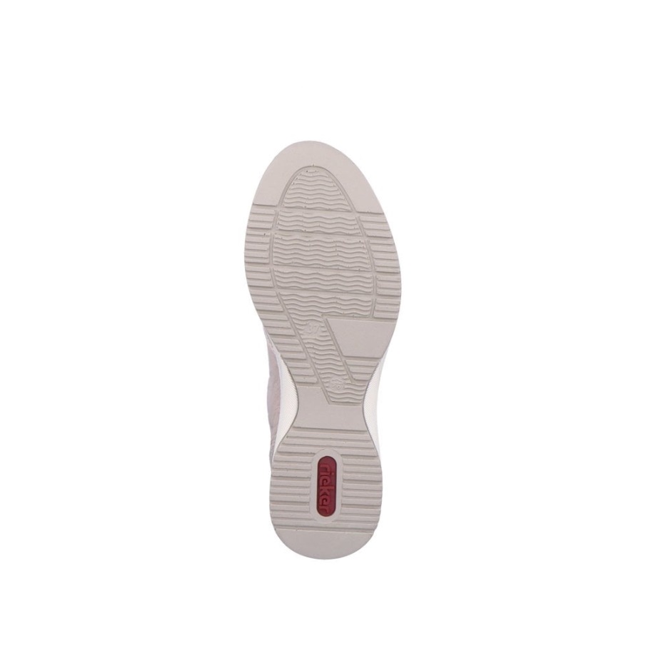 Beige Rieker N4349 Women Shoes