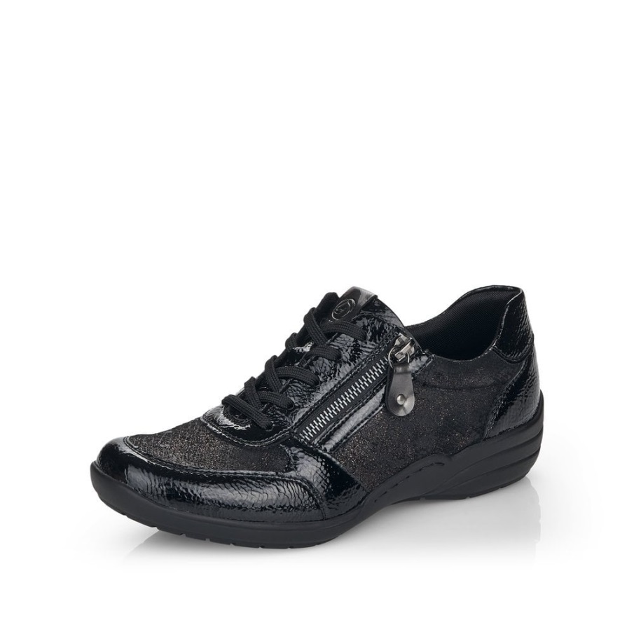 Rieker Zwarte Remonte R7637 Damesschoenen