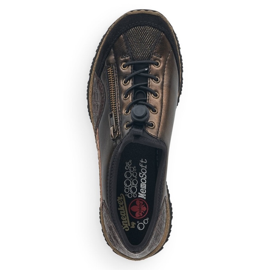 Zwarte Rieker N3261 Damesschoenen