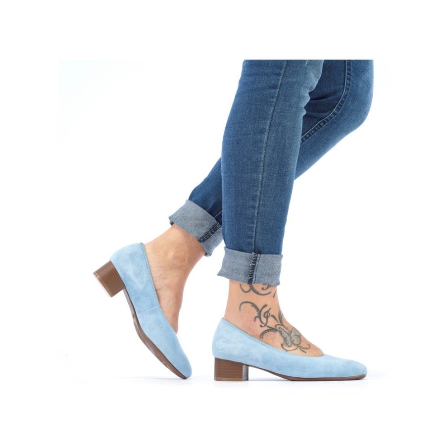 Blauwe Rieker 49260 Instapschoenen Voor Dames