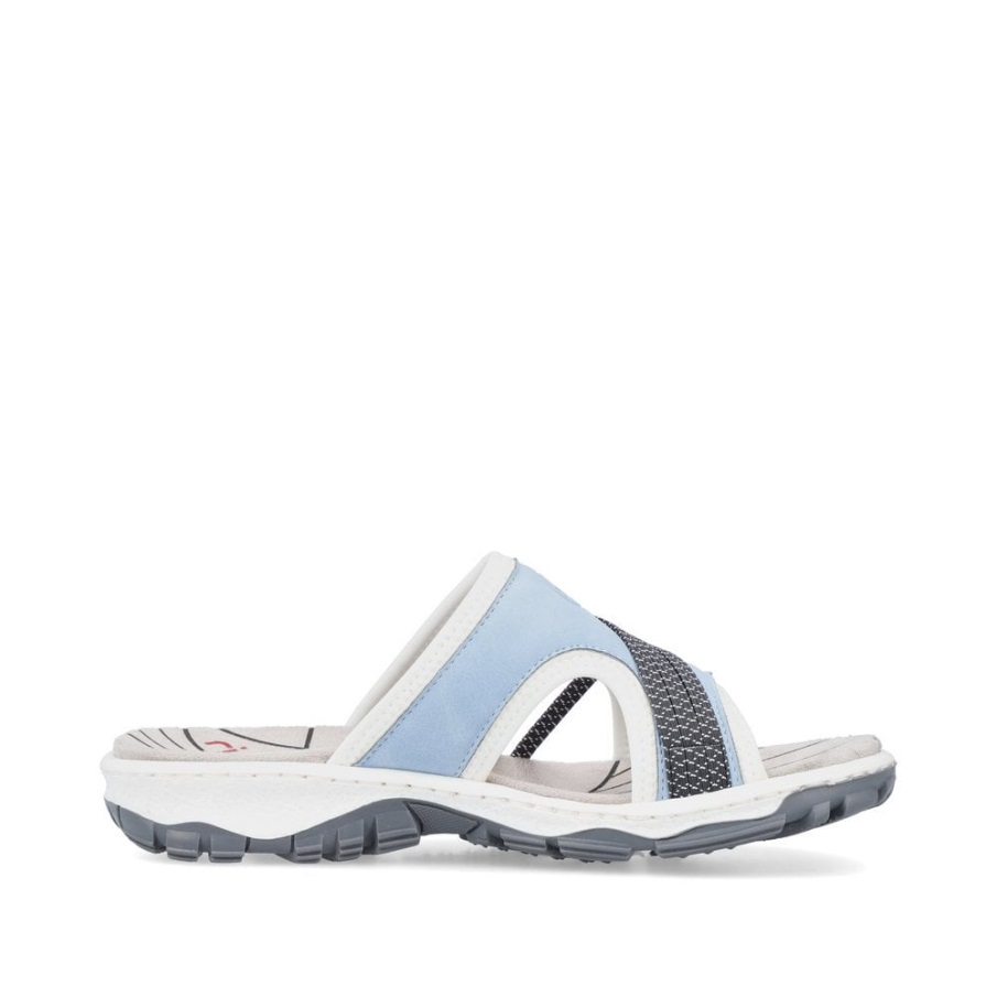 Blauwe Rieker 68880 Damessandalen