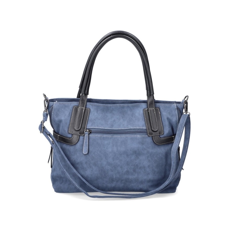 Blue Rieker H1083-12 Women Blue Zipper Handbag