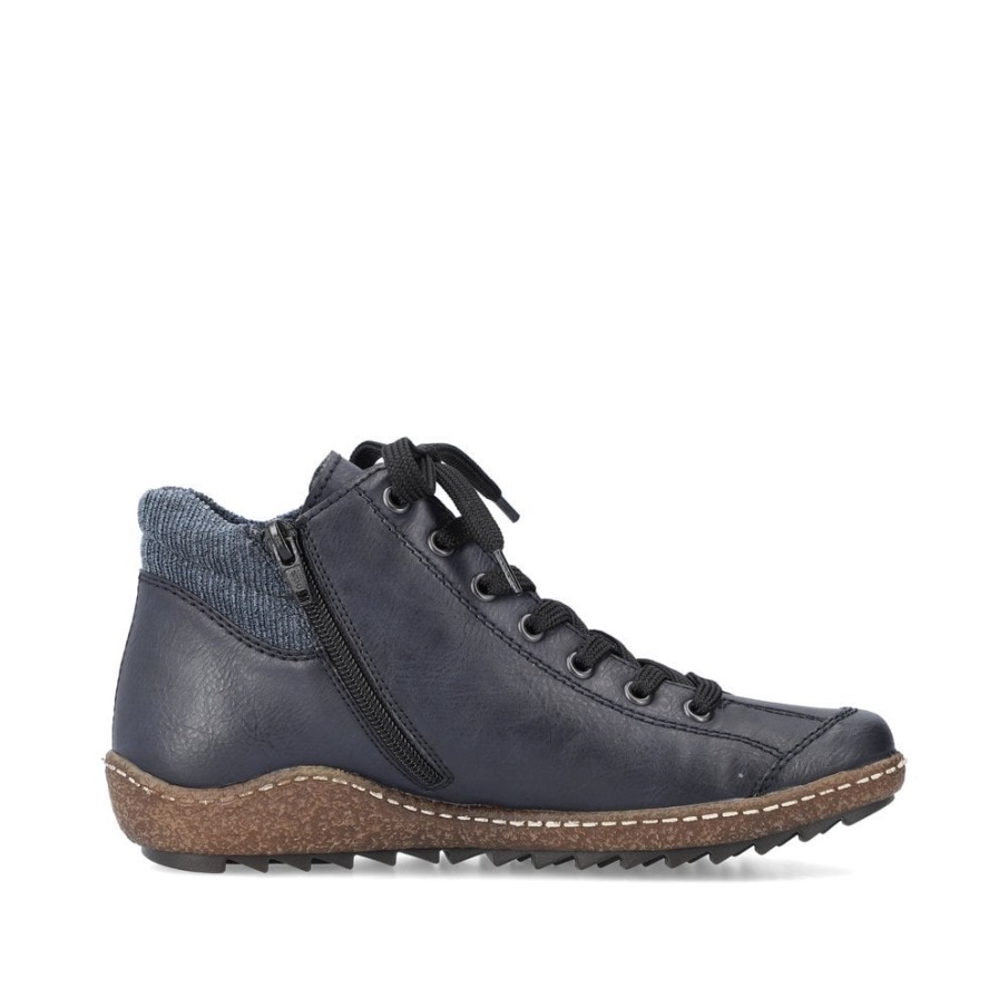 Blauwe Rieker L7514 Dameslaarzen