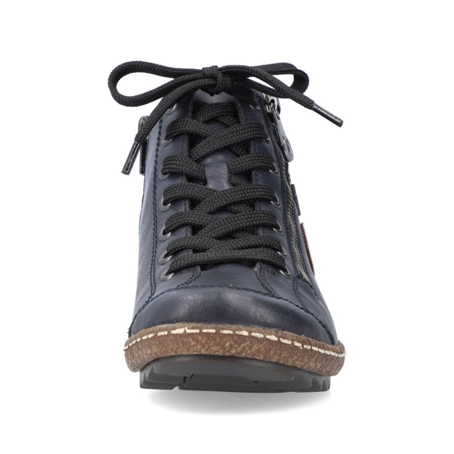 Blauwe Rieker L7514 Dameslaarzen