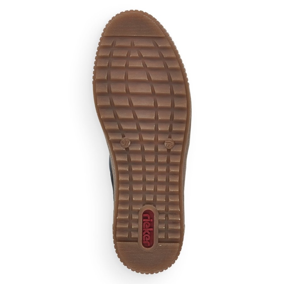 Blauwe Rieker M6434 Dameslaarzen