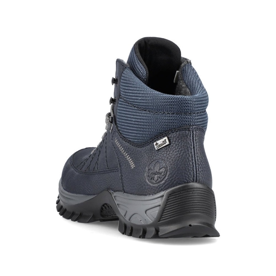 Blauwe Rieker M9830 Dameslaarzen