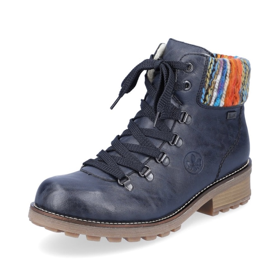 Blauwe Rieker Z0445 Dameslaarzen