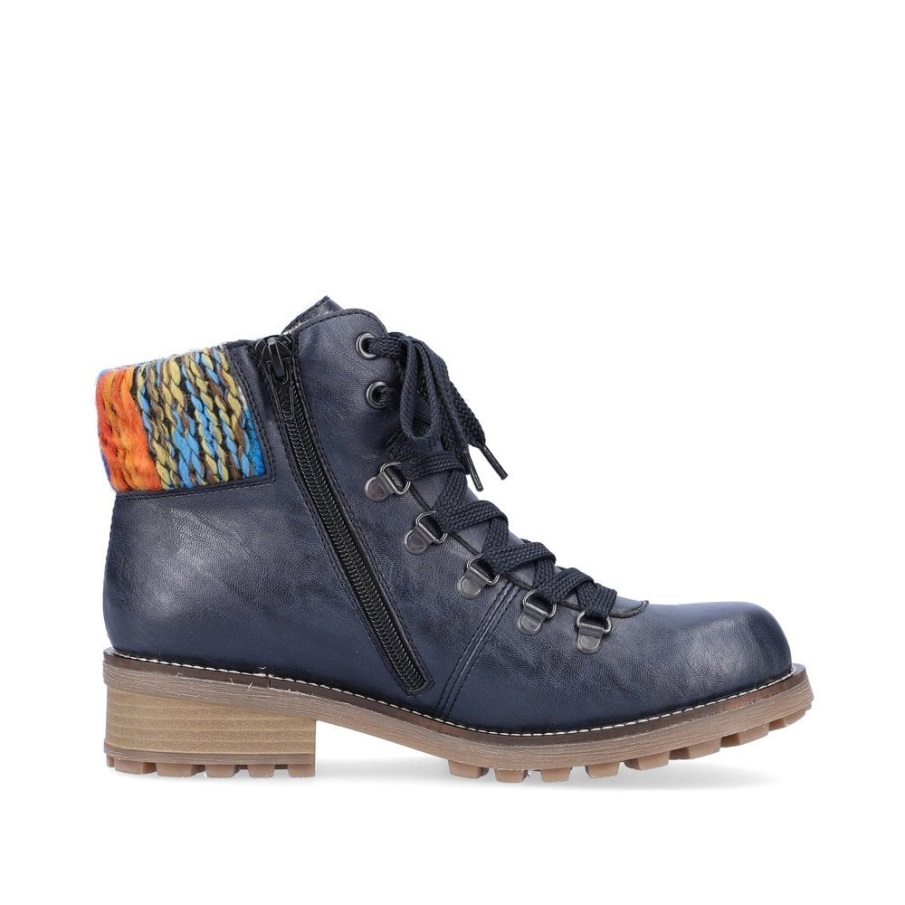 Blauwe Rieker Z0445 Dameslaarzen