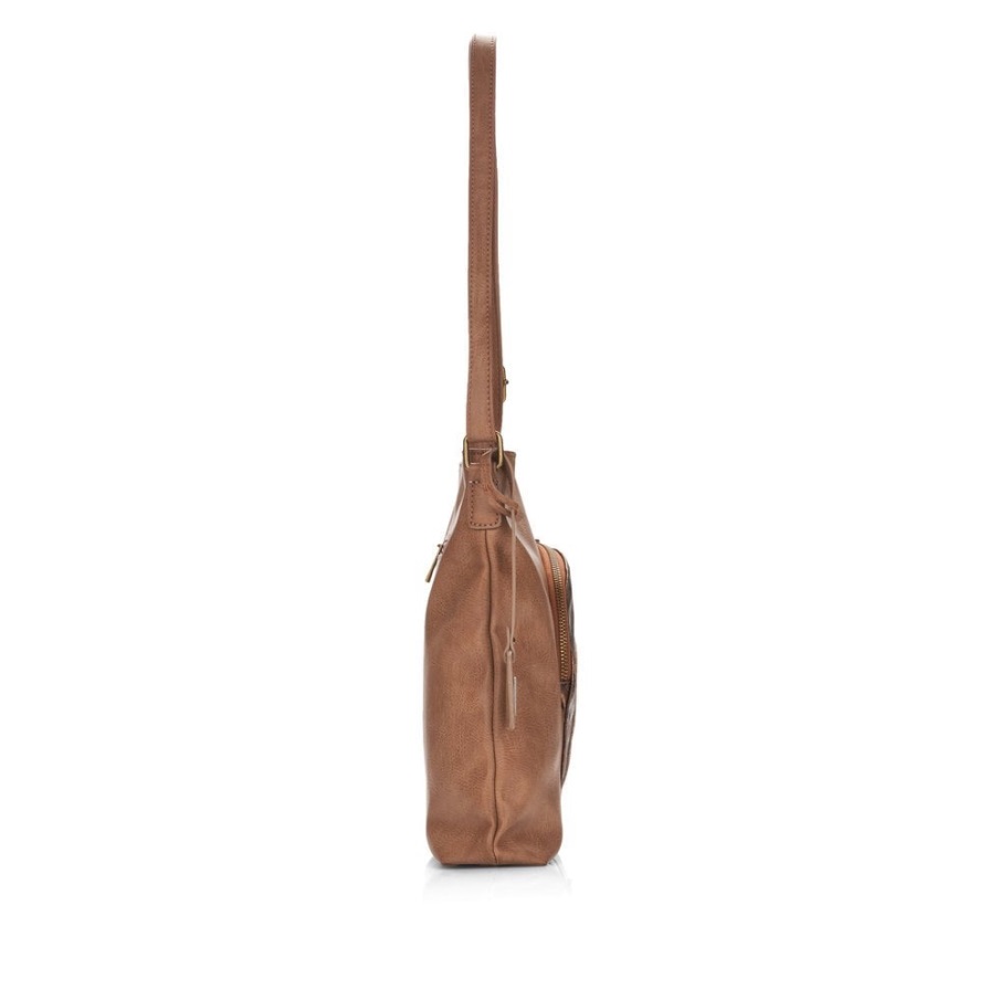 Rieker Bruine Remonte Q0705-20 Bruine Damestas Met Rits