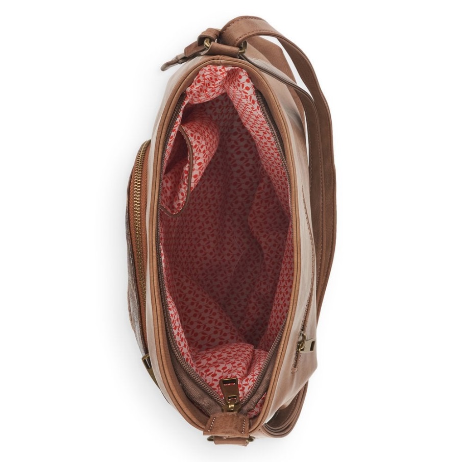 Rieker Bruine Remonte Q0705-20 Bruine Damestas Met Rits