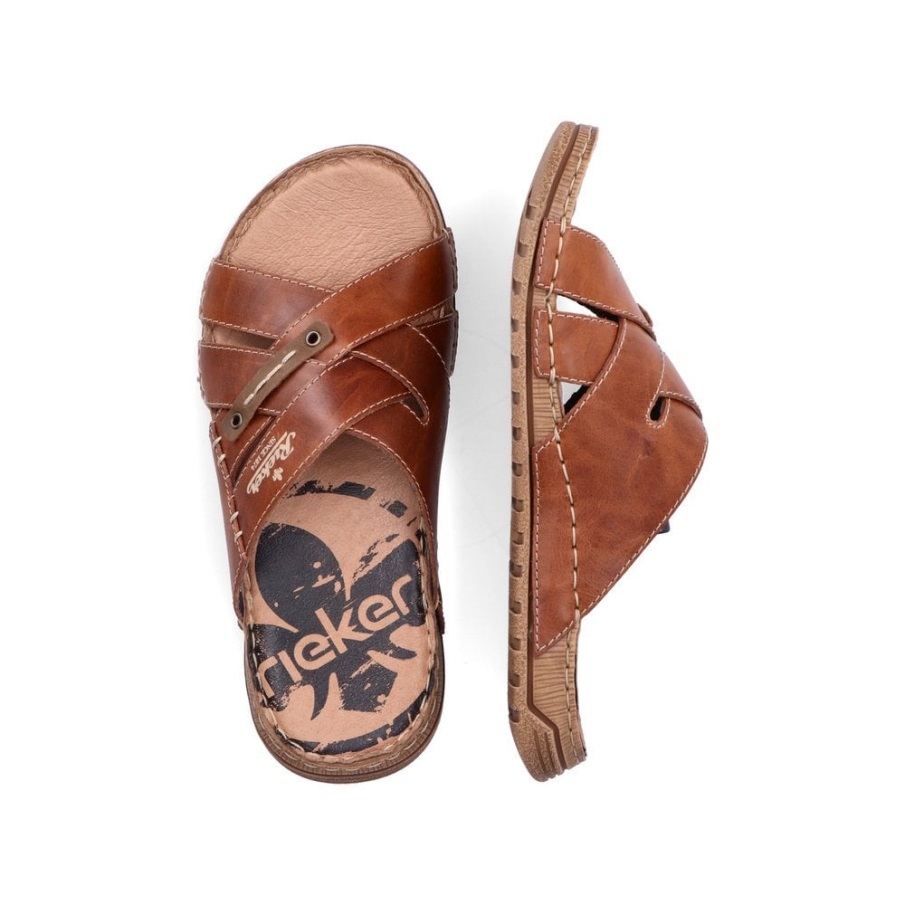 Brown Rieker 21999 Men's Sandals