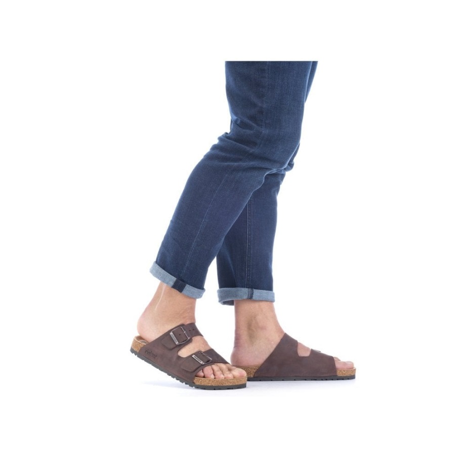 Brown Rieker 22190 Men's Sandals