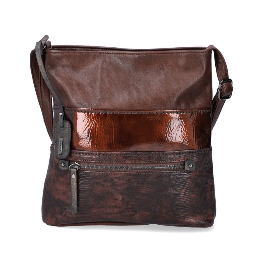 Brown Rieker H1301-25 Women Brown Zipper Bag