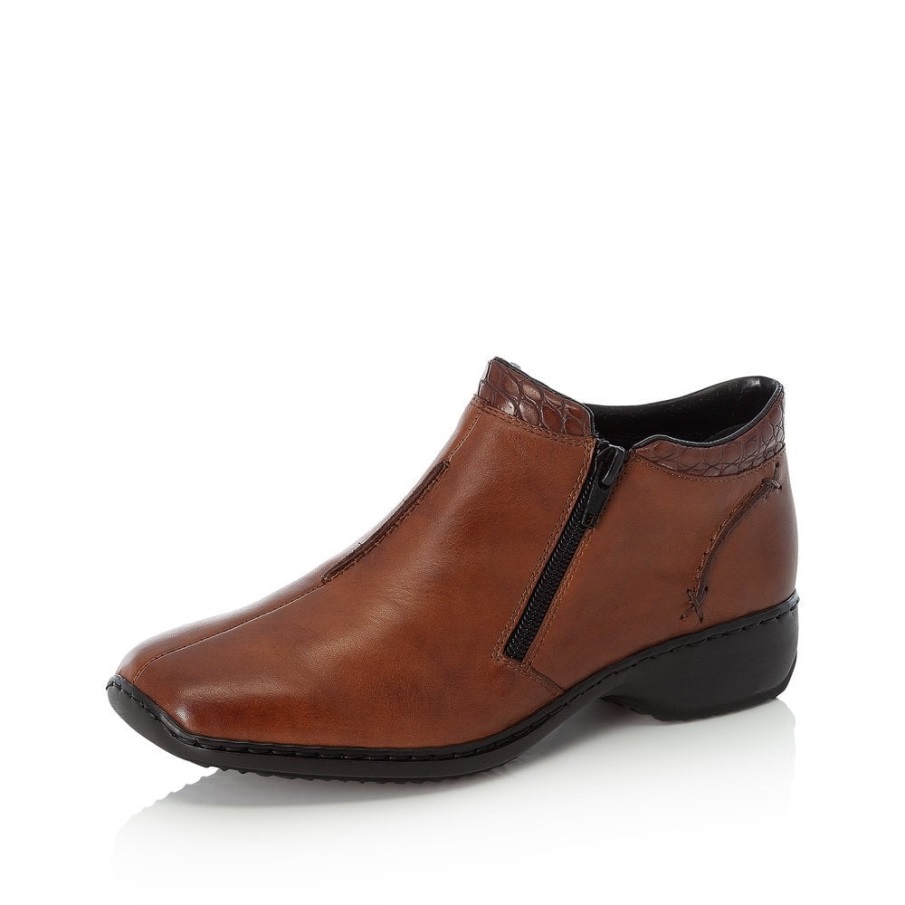 Bruine Rieker L3882 Dameslaarzen