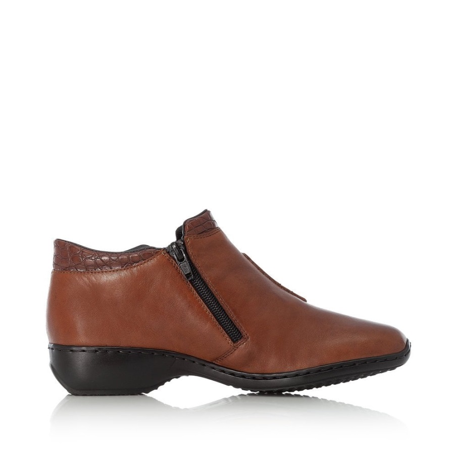 Bruine Rieker L3882 Dameslaarzen