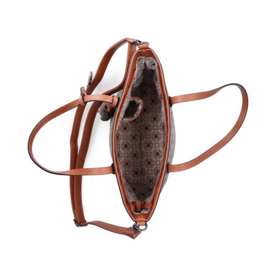 Groene Rieker H1305-54 Groene Ritstas Voor Dames