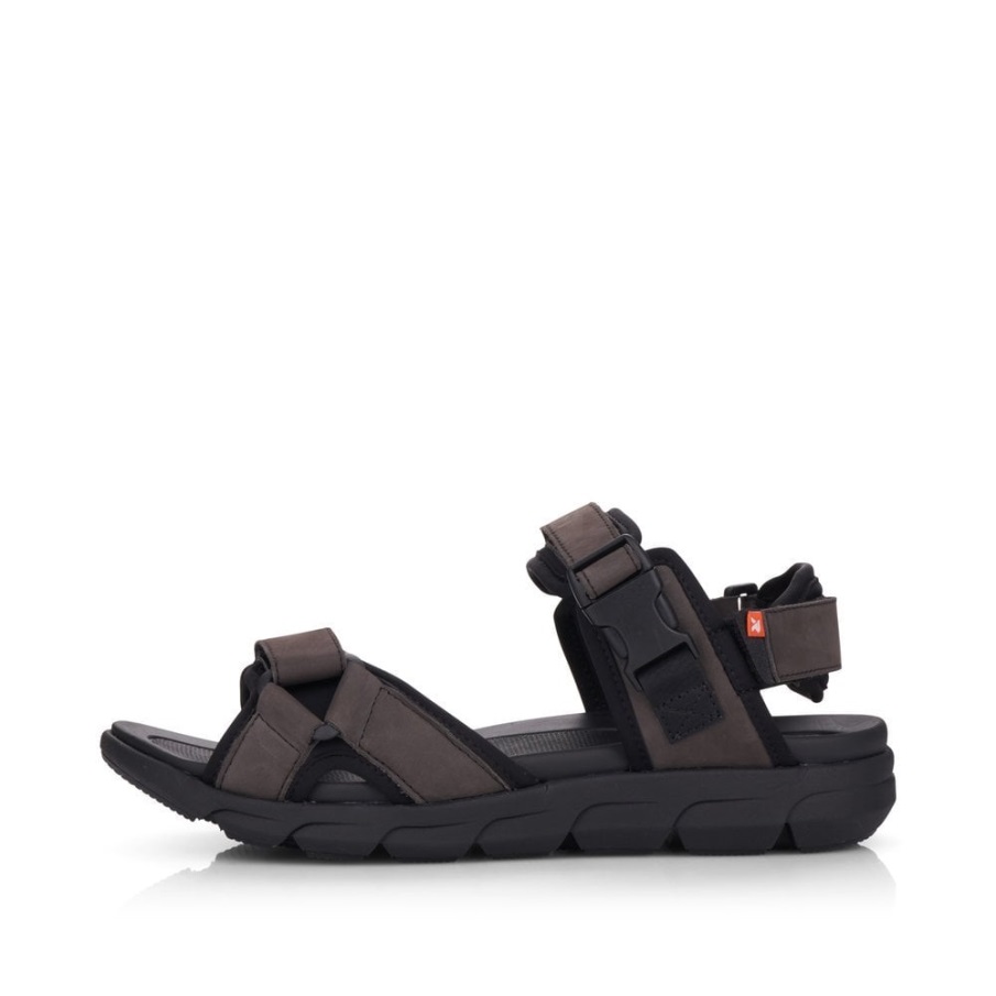 Rieker Grijze R-evolution 20803 Herensandalen