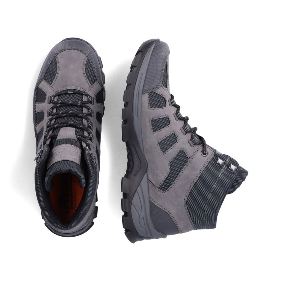 Grey Rieker Men's Boots
