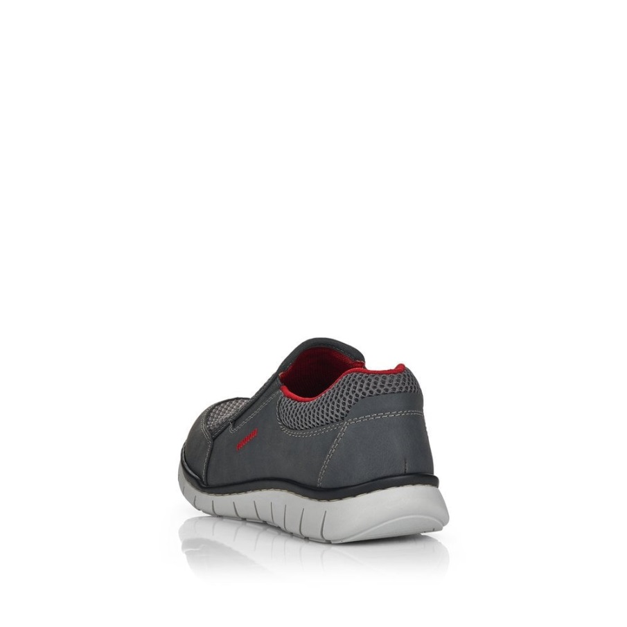 Grijze Rieker Instapschoenen Voor Heren