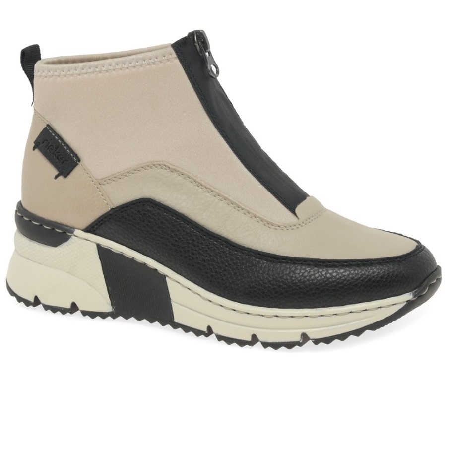 Zwarte Rieker Griekenland Dames Enkellaarzen