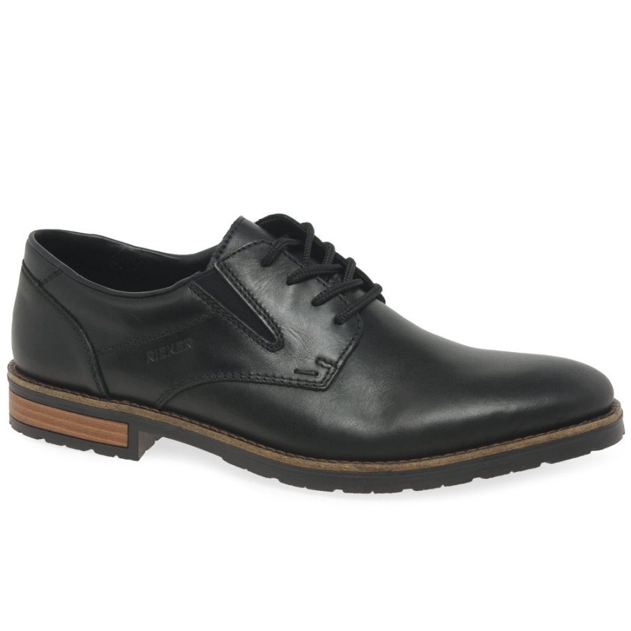 Black Rieker Turin Mens Shoes
