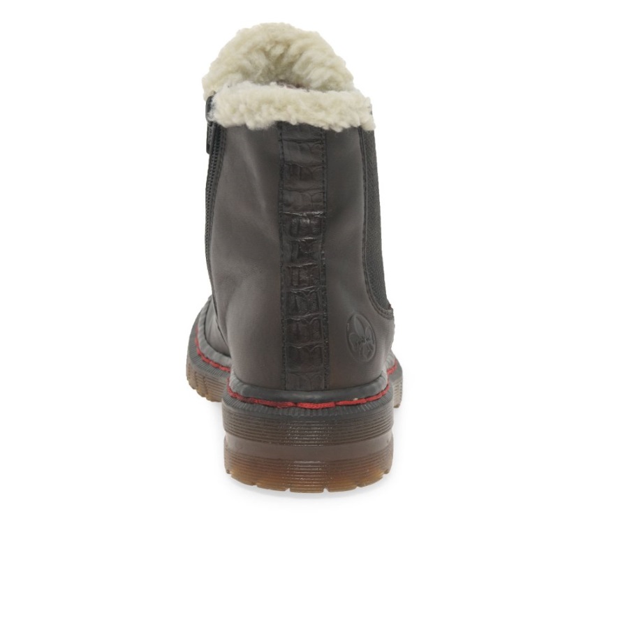 Bruine Rieker Fontane Chelsea Boots Voor Dames