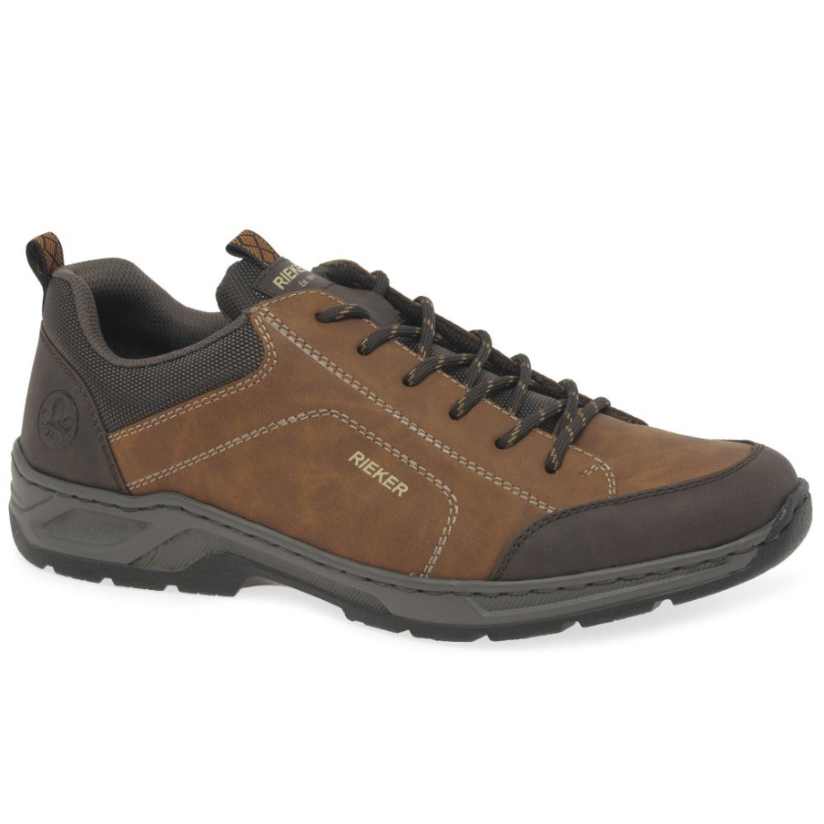 Bruine Rieker Leighton Herensneakers
