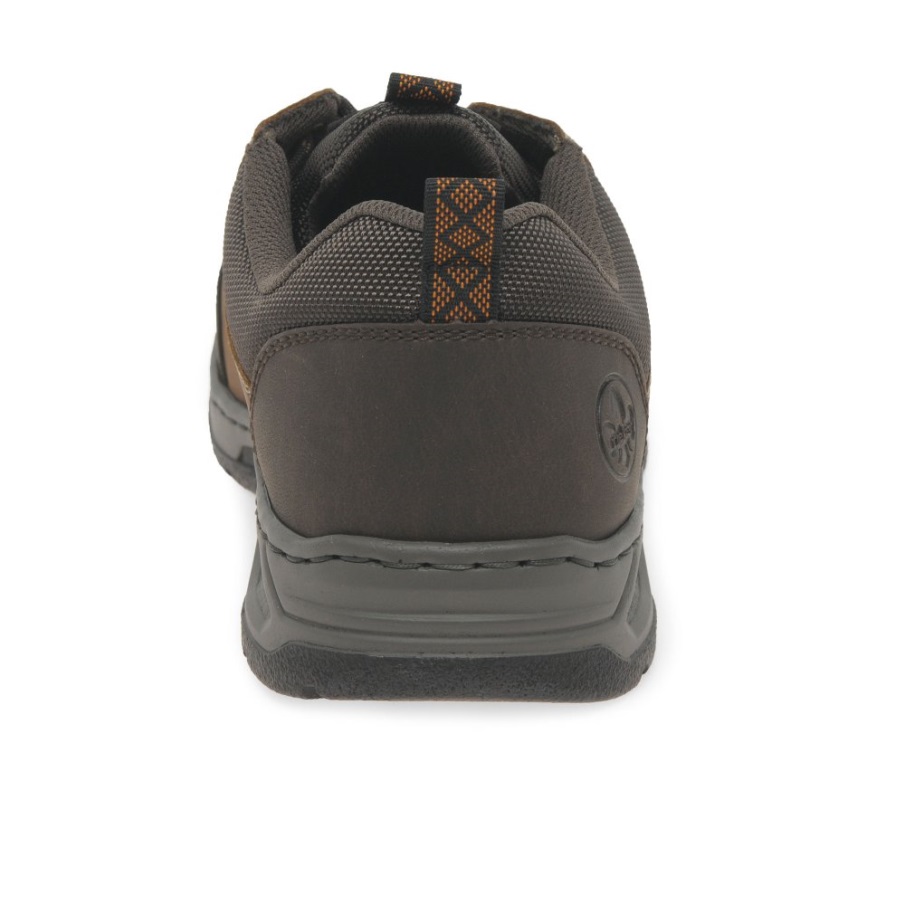 Bruine Rieker Leighton Herensneakers