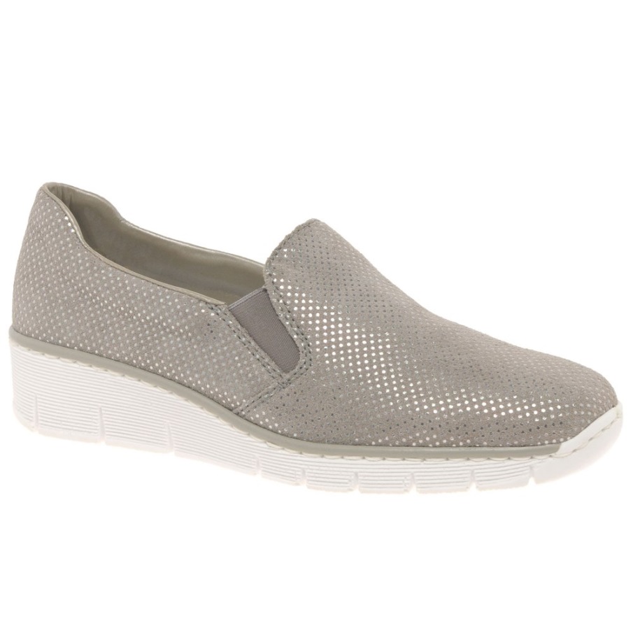 Grijze Rieker Melgar Casual Damesschoenen