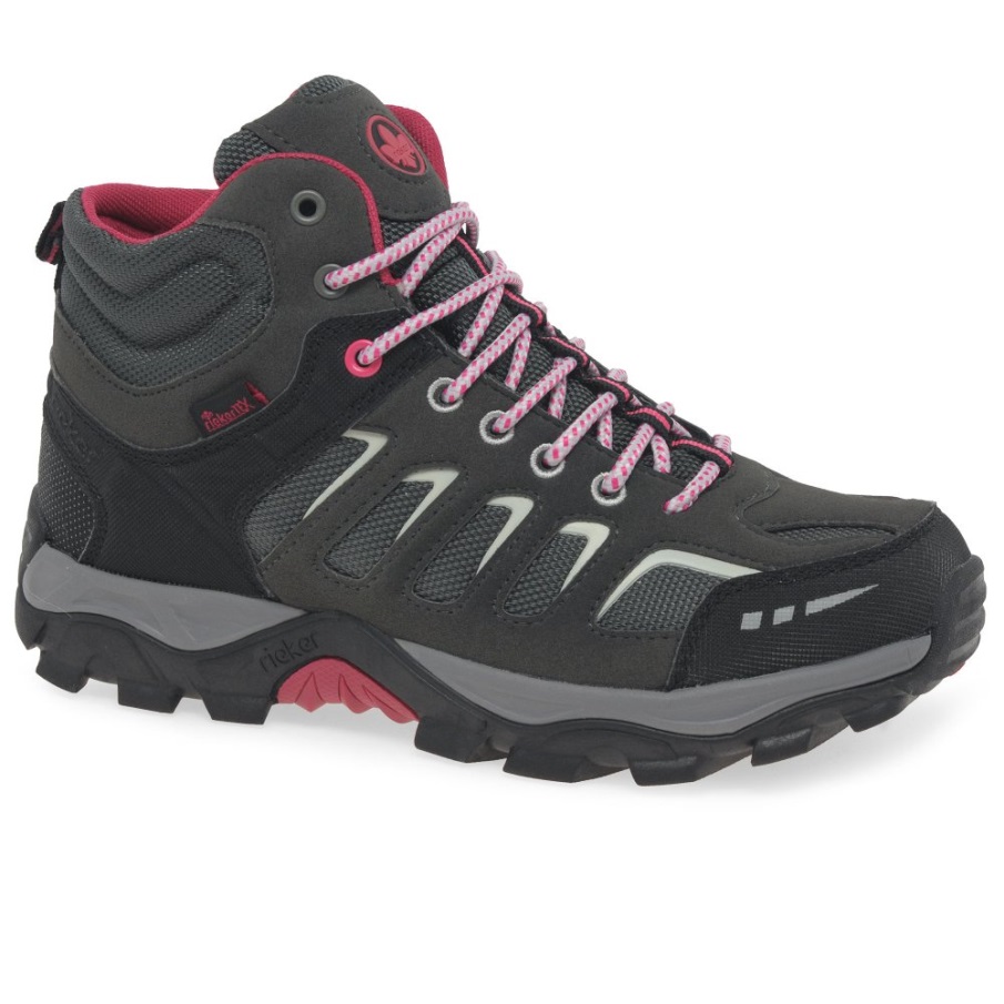 Grijze Rieker Tijger Wandelschoenen Voor Dames