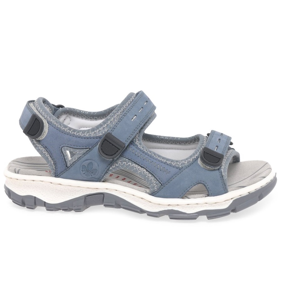 Jeans Rieker Liza Riptape Damessandalen