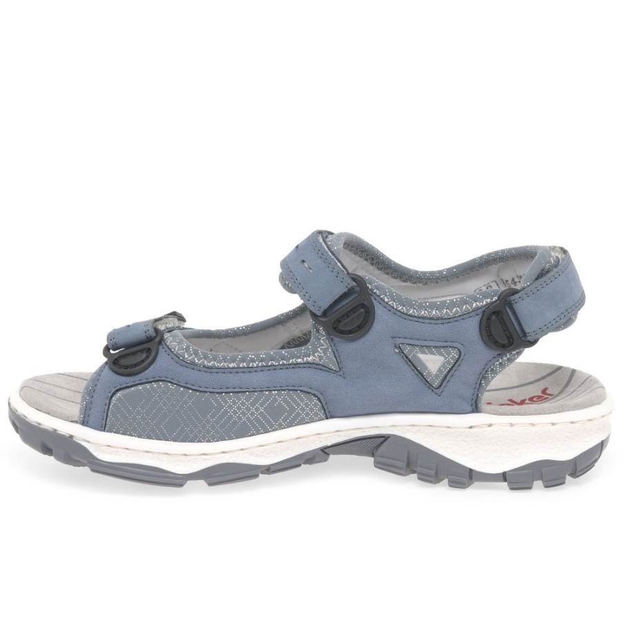 Jeans Rieker Liza Riptape Damessandalen