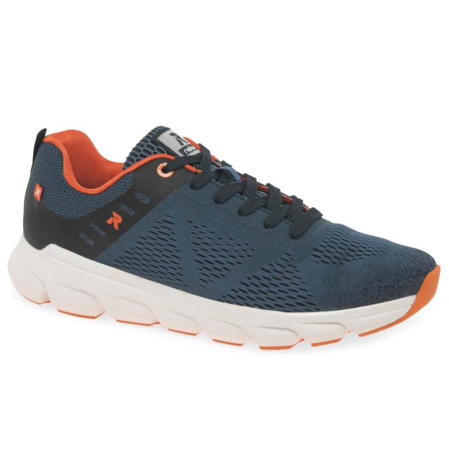Navy Rieker Woody Mens Trainers