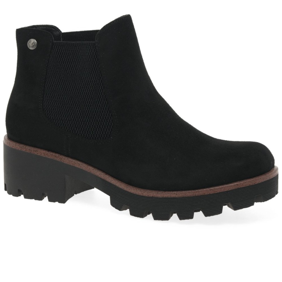 Rieker Acorn Dames Chelsea Boots Zwart