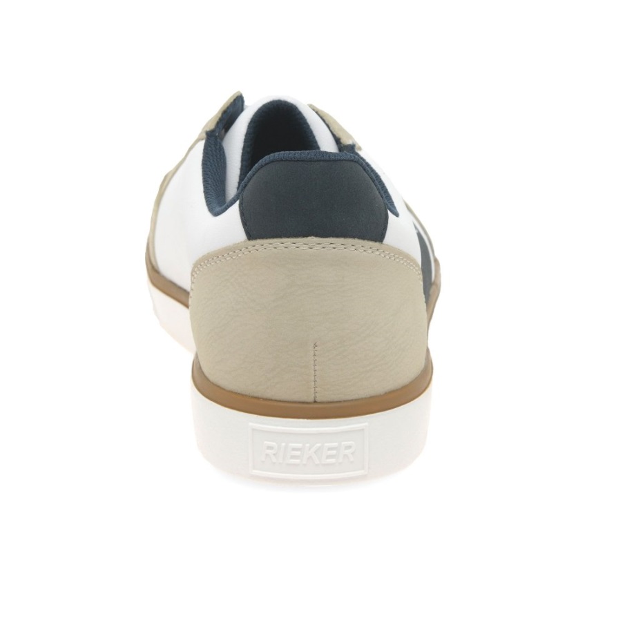 Rieker Berni Heren Sneakers Wit