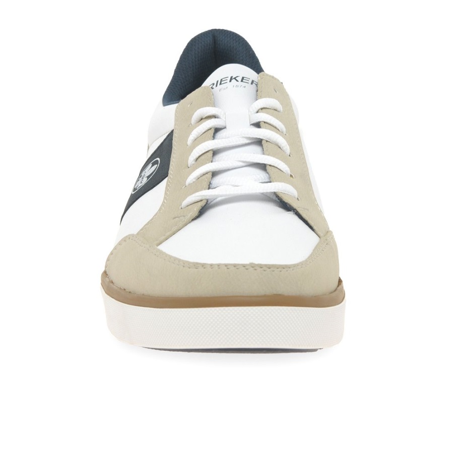 Rieker Berni Heren Sneakers Wit