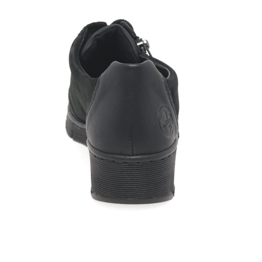 Rieker Cora Casual Damessneakers Zwart