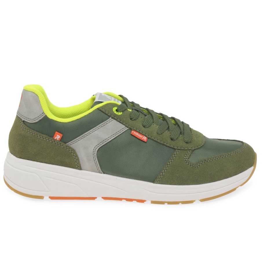 Rieker Ed Mens Trainers Green