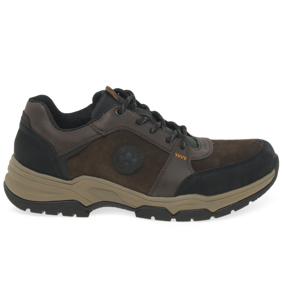 Rieker Eskdale Heren Lichtgewicht Sneakers Zwart