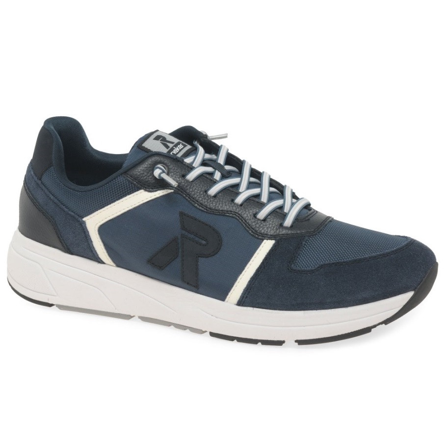 Rieker Jeffery Heren Sneakers Marineblauw