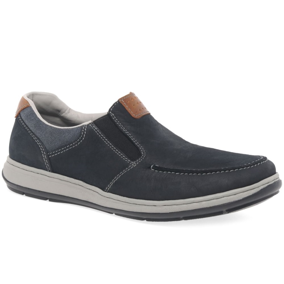 Rieker Patros Heren Casual Instapschoenen Nubuck