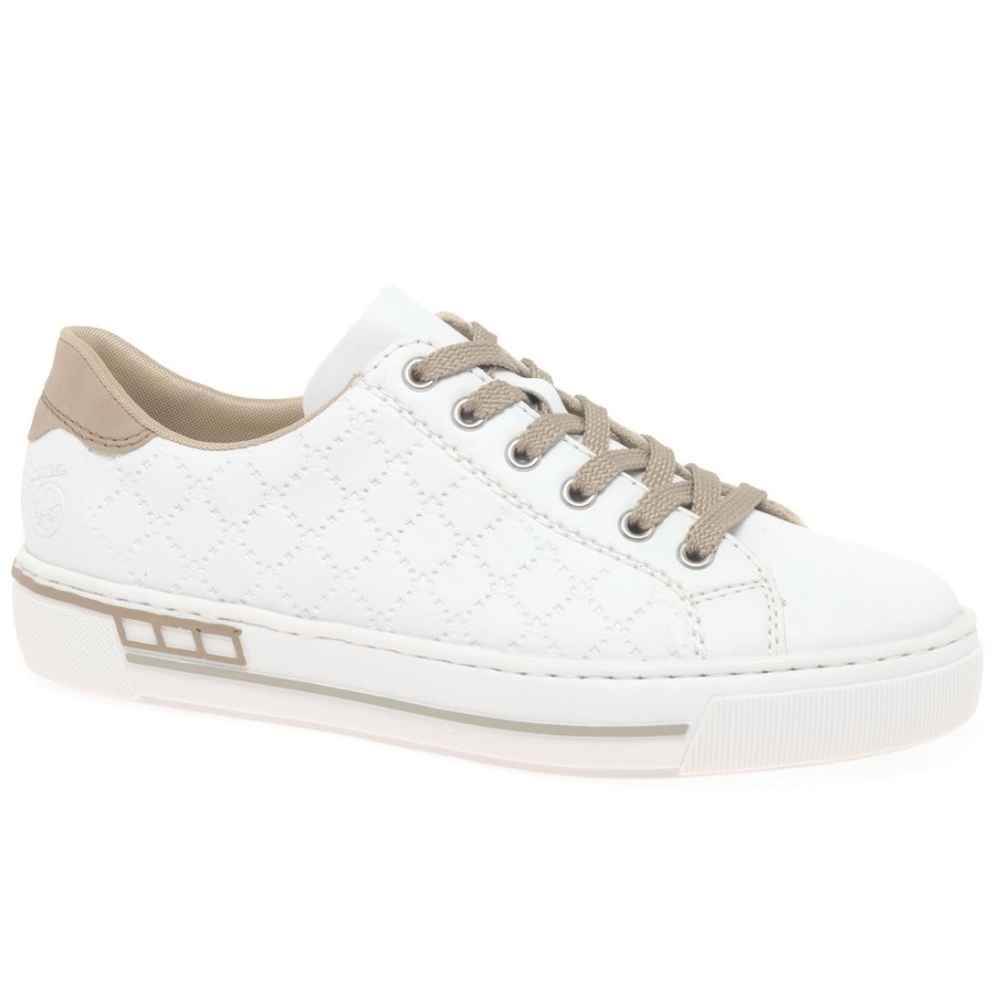 Rieker Quilt Damessneakers Wit