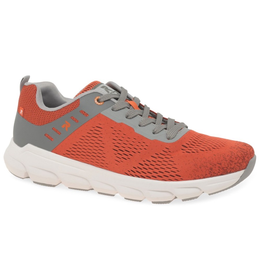 Rieker Woody Heren Sneakers Oranje