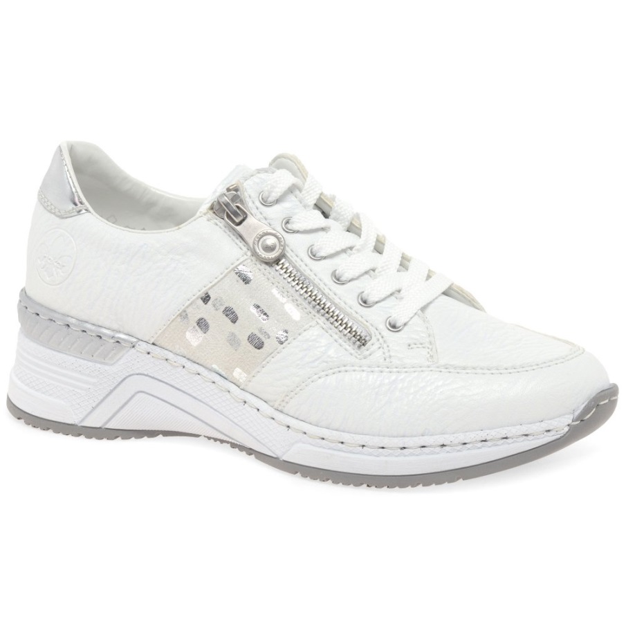 Witte Rieker Corbridge Damessneakers