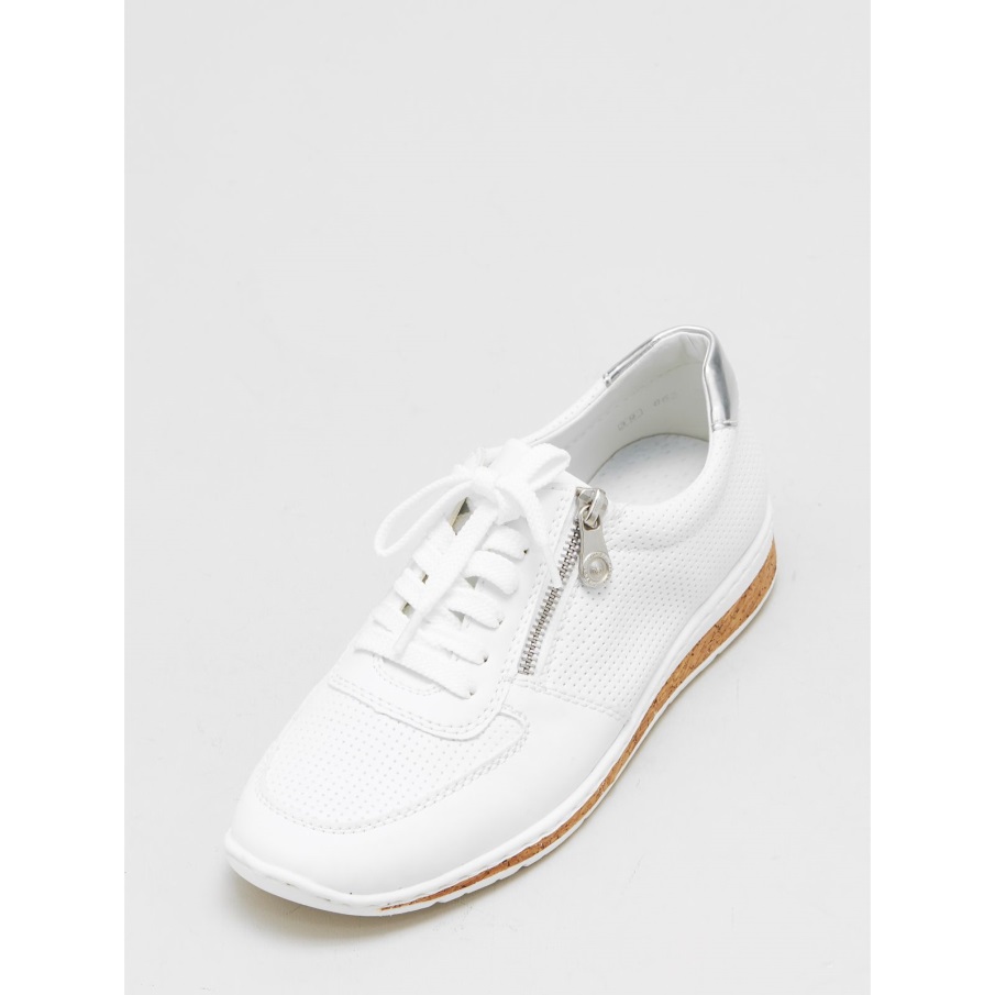 Rieker Sneaker Met Rits Wit