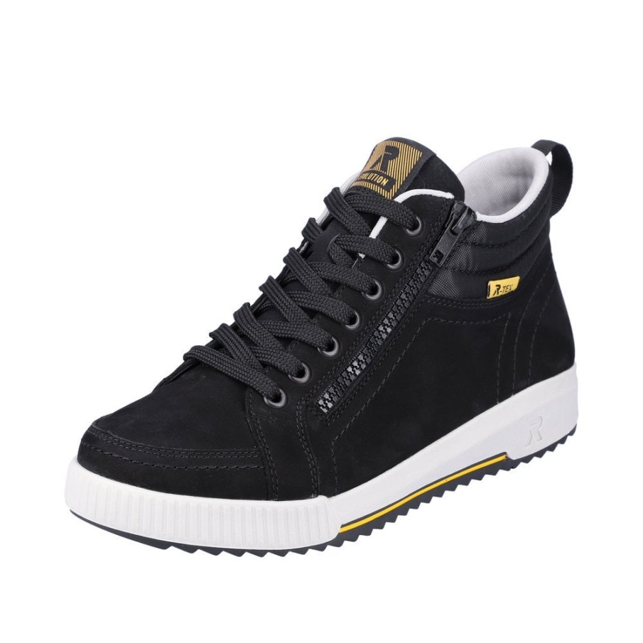 Rieker R-evolution W0100 Dames Laarzen Zwart