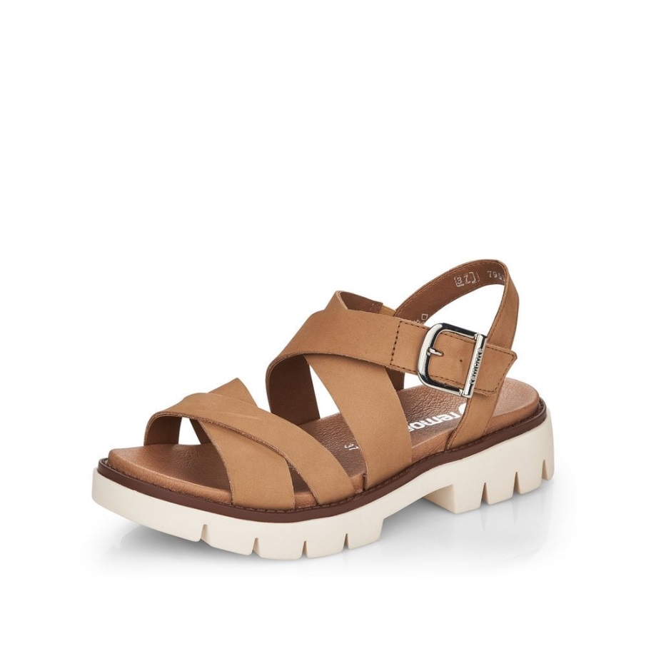 Rieker Remonte D7951 Women Sandals Beige