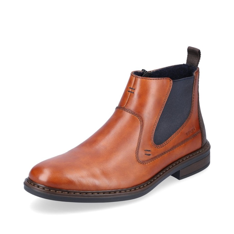 Rieker 17654 Heren Leren Laarzen Bruin