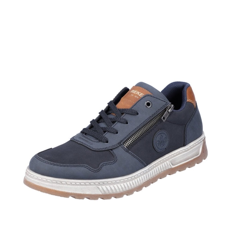 Rieker 37029 Herenschoenen Blauw